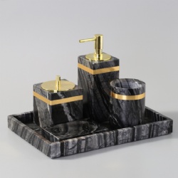 Stylish design   modern marble bathroom set