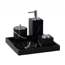 Royal Classic Hotel Room Marble Bathroom Accessories Set